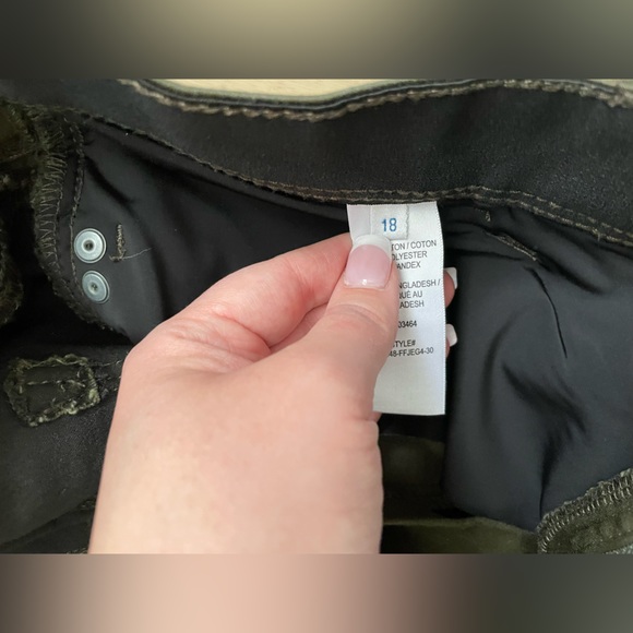 Rickis Stretchy Green pant with elastic waistband size 18 - Picture 2 of 5